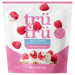 Tru Fru Frozen Raspberries - Greek Yogurt, White Chocolate & Granola