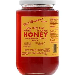 Wild Mountain Honey Raw 100% Pure Natural Uncooked - 32 Oz