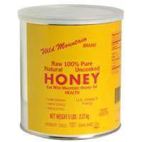 Wild Mountain Honey Raw 100% Pure Natural Uncooked - 5 Lb