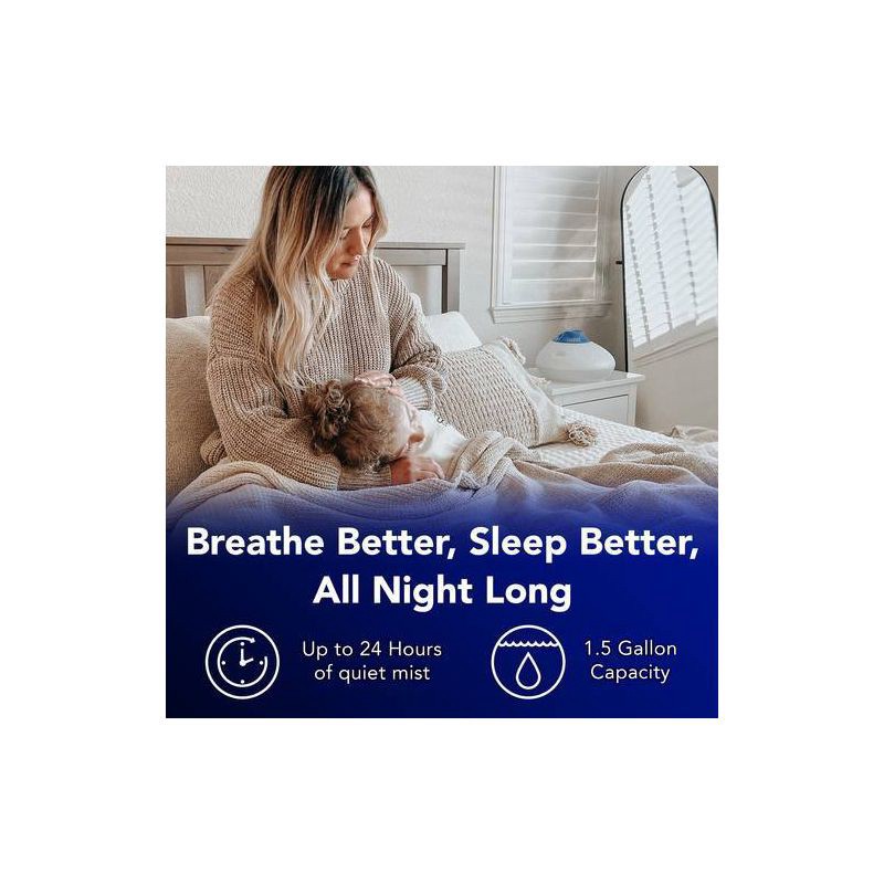 slide 3 of 12, Vicks Warm Steam Vaporizer Humidifier with Night Light - 1.5gal, 1.5 gal