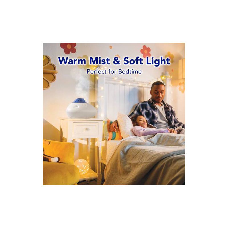 slide 4 of 12, Vicks Warm Steam Vaporizer Humidifier with Night Light - 1.5gal, 1.5 gal