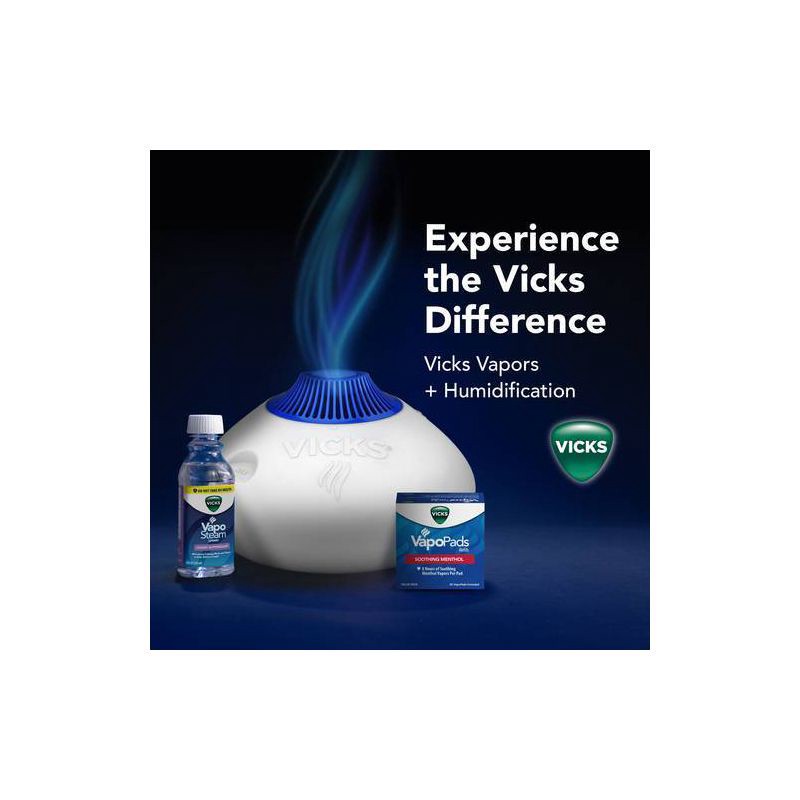 slide 8 of 12, Vicks Warm Steam Vaporizer Humidifier with Night Light - 1.5gal, 1.5 gal