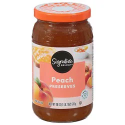 Signature Select Peach Preserves - 18 Oz