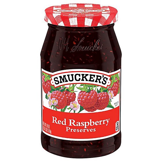 slide 1 of 5, Smuckers Preserves Red Raspberry - 18 Oz, 18 oz