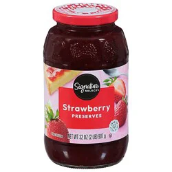 Signature Select Strawberry Preserves - 32 Oz