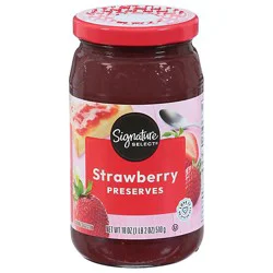 Signature Select Strawberry Preserves - 18 Oz