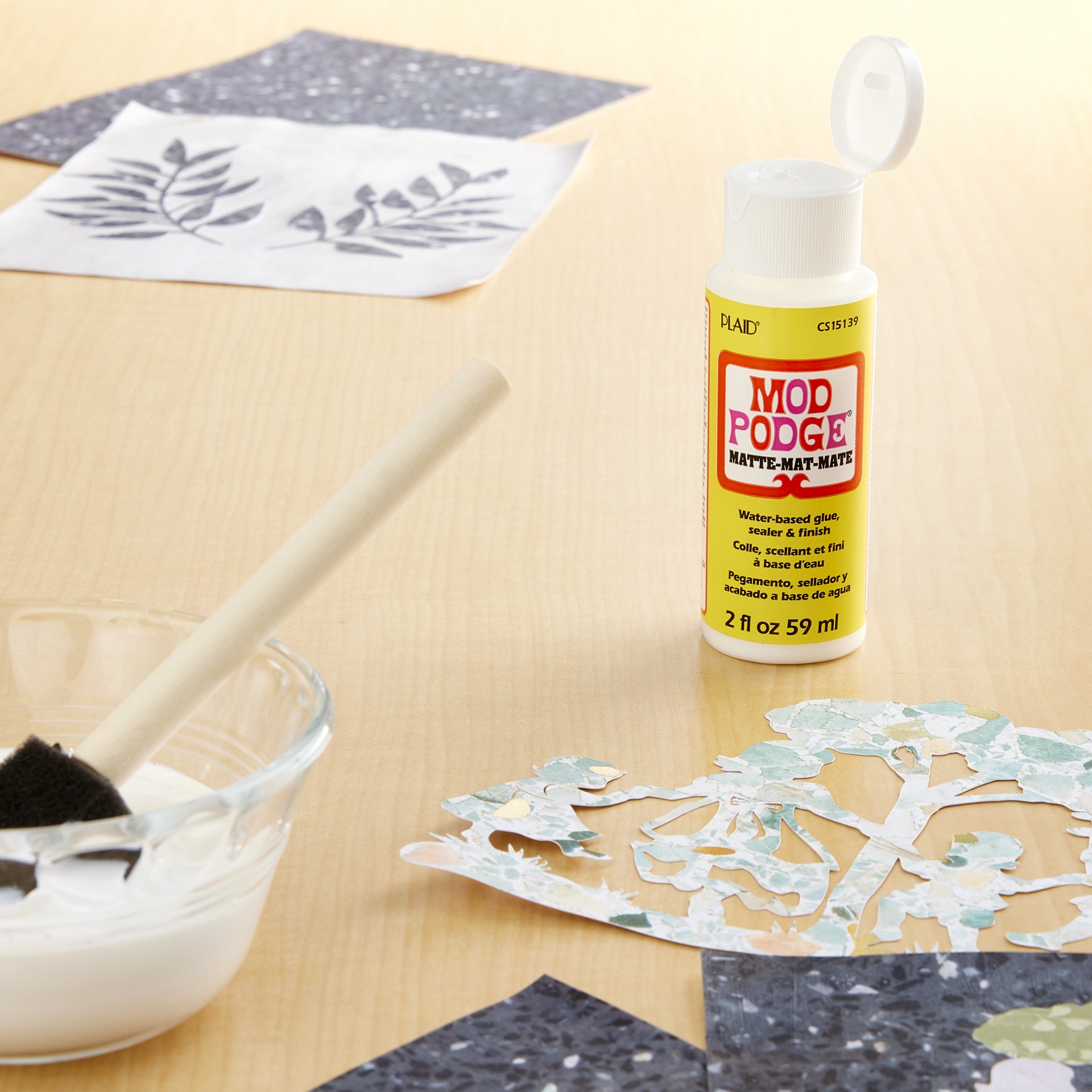 slide 2 of 2, Mod Podge Matte Craft Adhesive, 2 oz
