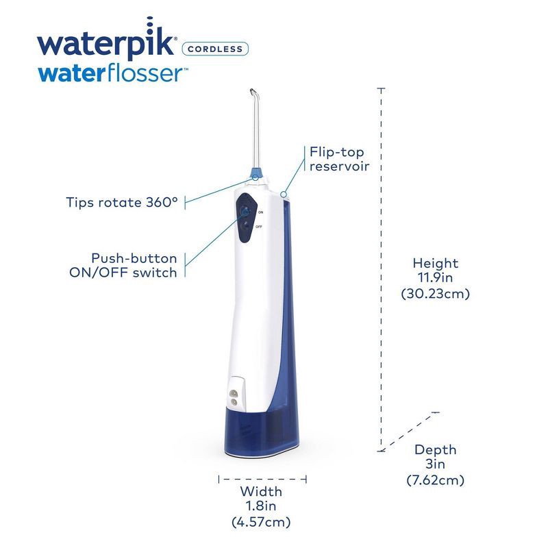 slide 5 of 10, Waterpik Cordless Water Flosser, 1 ct