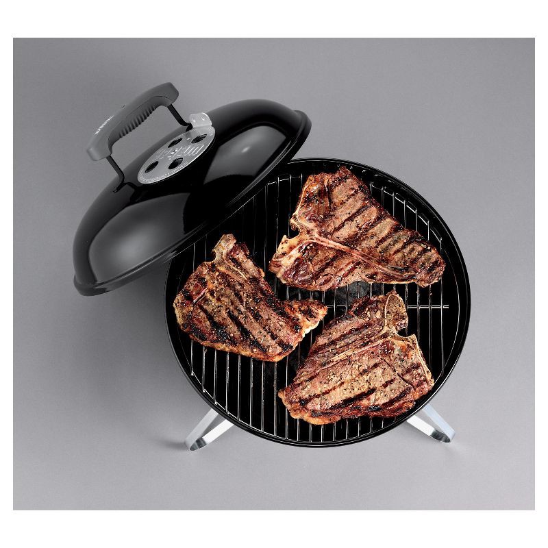 slide 2 of 5, Weber 14" 10020 Portable Grill: Smokey Joe Outdoor BBQ, Porcelain-Enamel Lid, Weather-Resistant, 1 ct