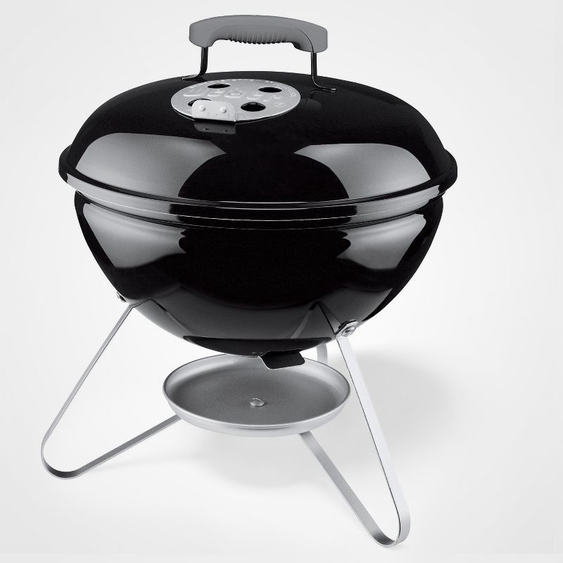 slide 1 of 5, Weber 14" 10020 Portable Grill: Smokey Joe Outdoor BBQ, Porcelain-Enamel Lid, Weather-Resistant, 1 ct