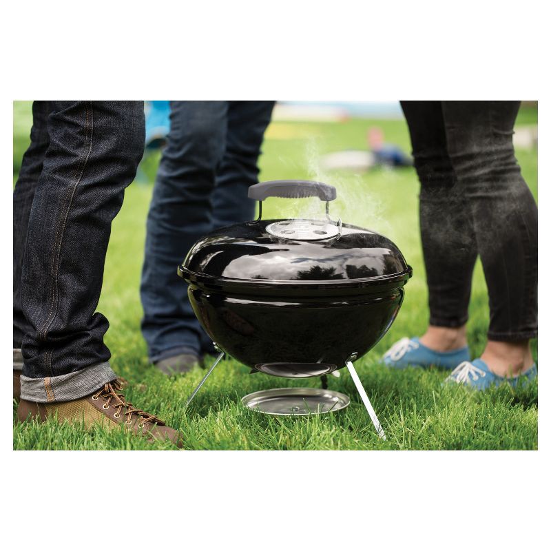 slide 4 of 5, Weber 14" 10020 Portable Grill: Smokey Joe Outdoor BBQ, Porcelain-Enamel Lid, Weather-Resistant, 1 ct