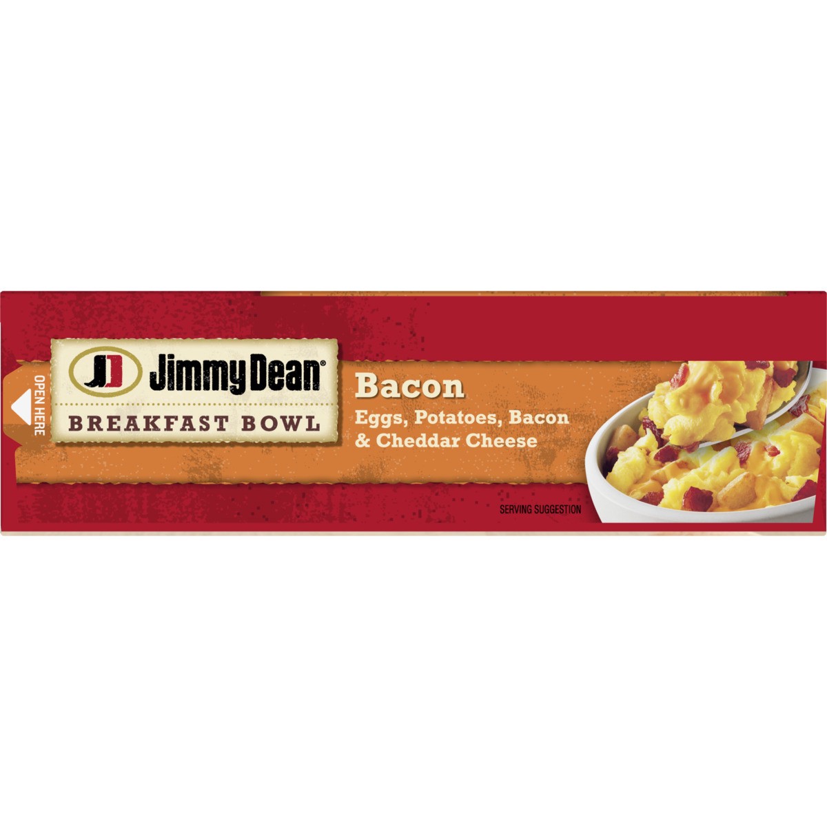 slide 9 of 9, Jimmy Dean Breakfast Bowl, Bacon, Frozen, 7 oz Bowl, 198.45 g