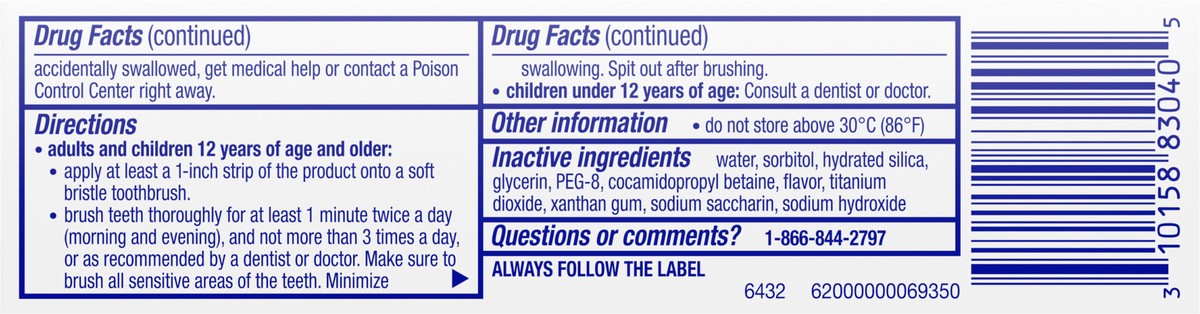 slide 3 of 9, Sensodyne Pronamel Gentle Whitening Enamel Toothpaste for Sensitive Teeth, Alpine Breeze - 0.8 Ounces, 0.8 oz