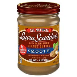 Laura Scudders Peanut Butter Old Fashioned Smooth - 16 Oz