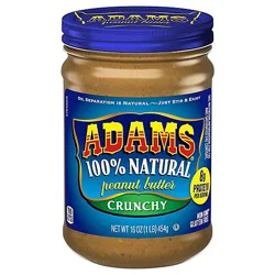 Adams Peanut Butter Crunchy - 16 Oz