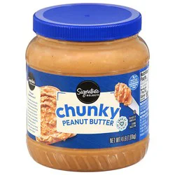 Signature Select Peanut Butter Chunky - 64 Oz