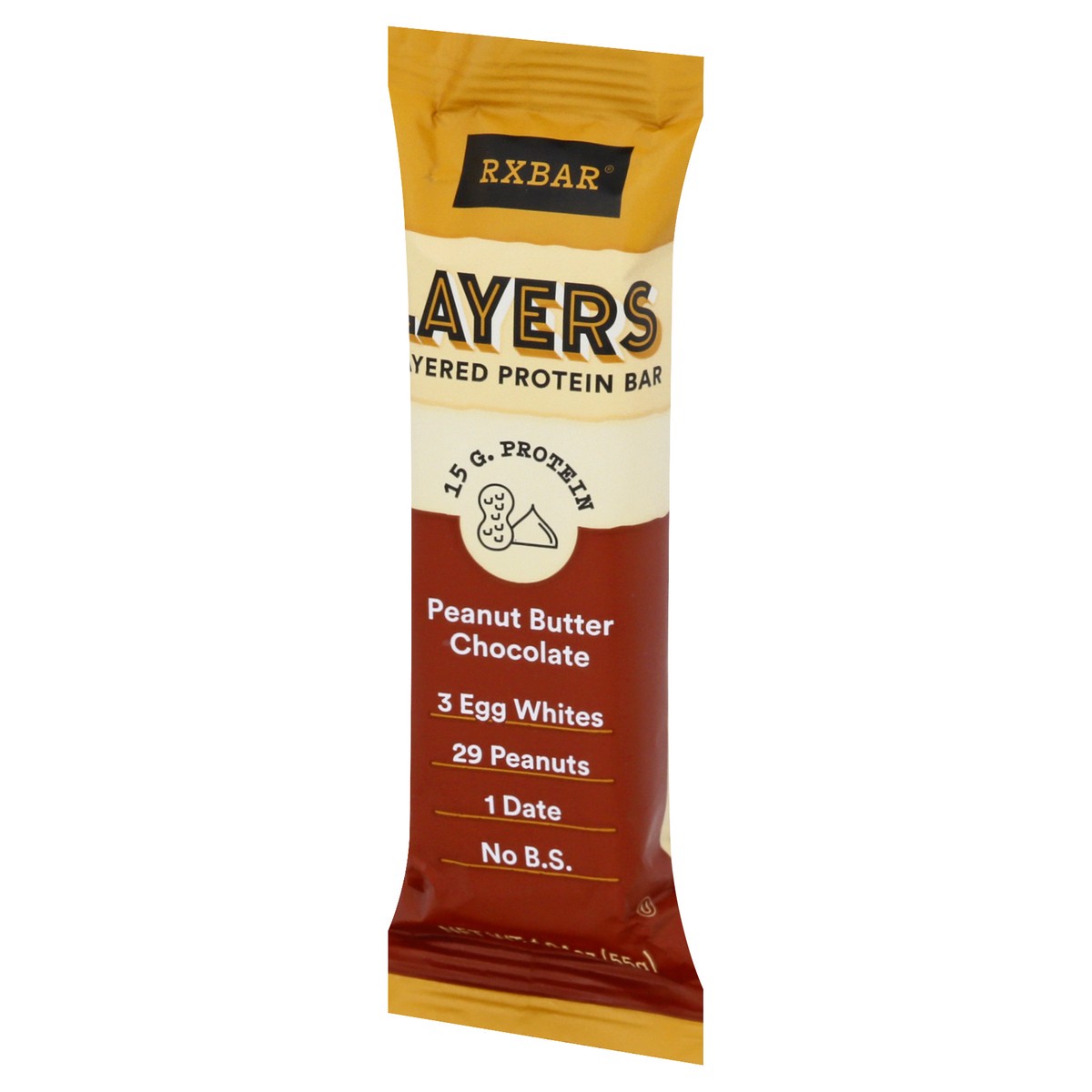 slide 3 of 9, RXBAR Layers Layered Protein Bar, Peanut Butter Chocolate, 1.94 oz, 1.94 oz