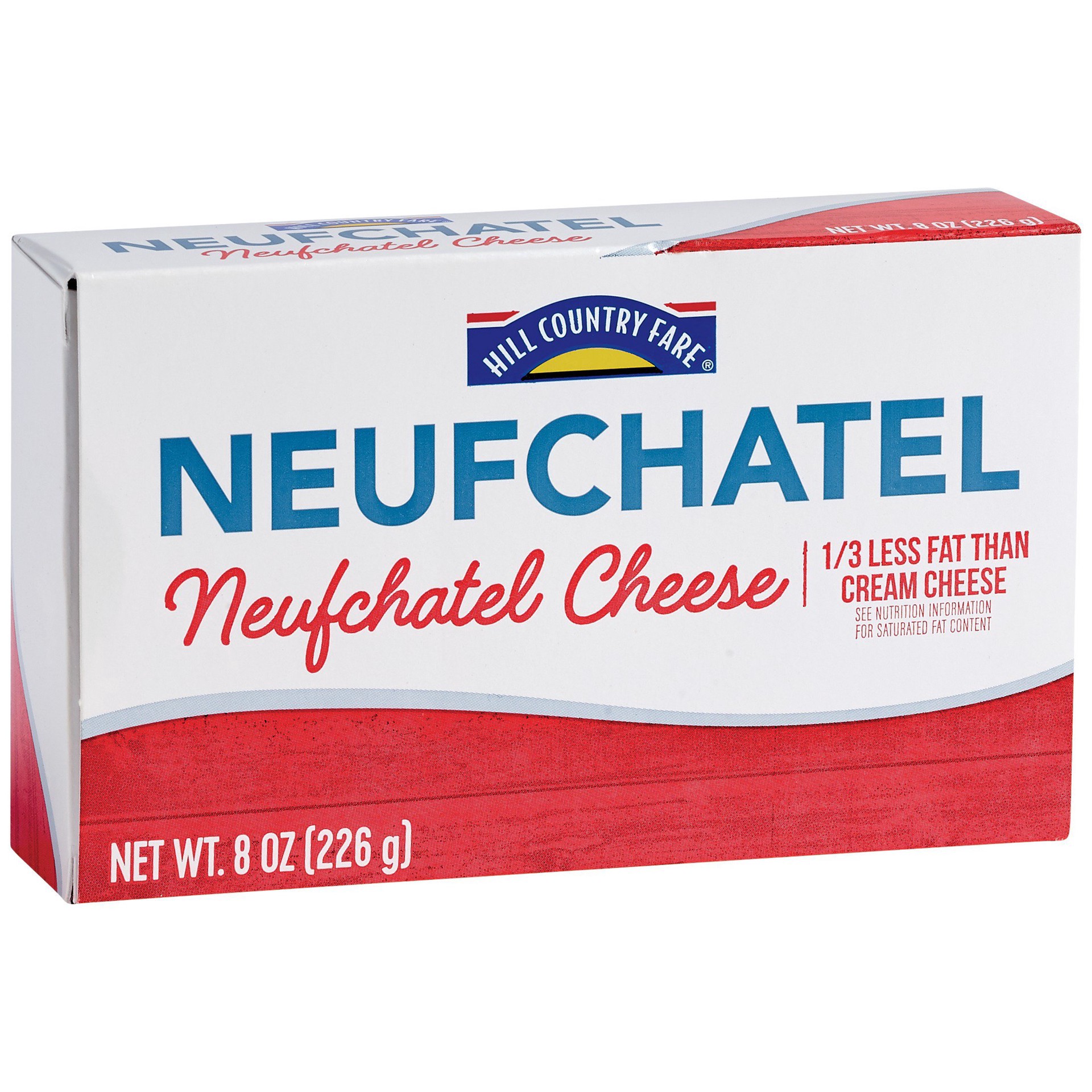 slide 1 of 1, Hill Country Fare Neufchatel Cream Cheese, 8 oz