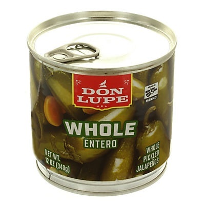 slide 1 of 1, Don Lupe Whole Pickled Jalapenos, 12 oz