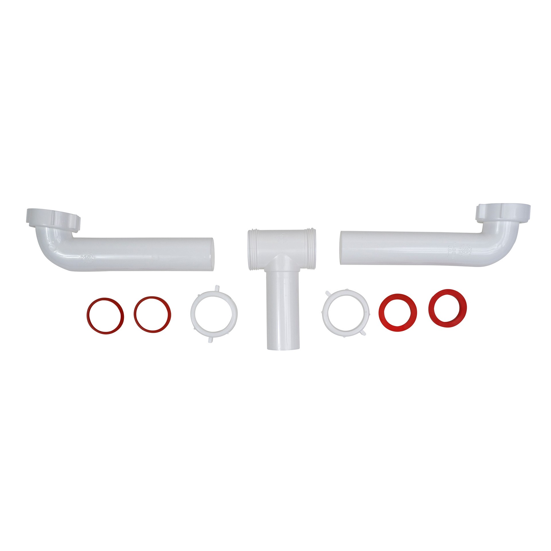 slide 2 of 6, Keeney 1-1/2-in Plastic Direct connect center outlet continuous waste, 1 ct
