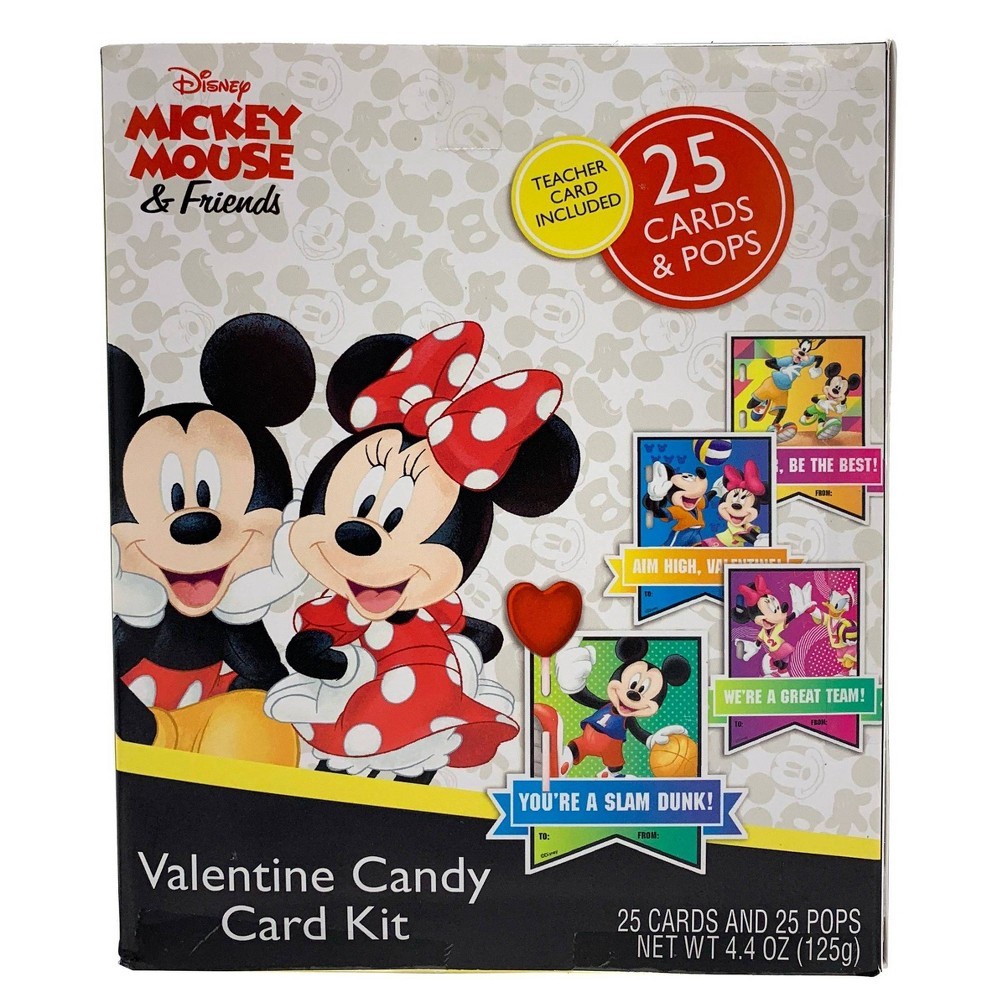 slide 3 of 3, Frankford Disney's Mickey Mouse & Friends Valentine Candy Card Kit, 25 ct