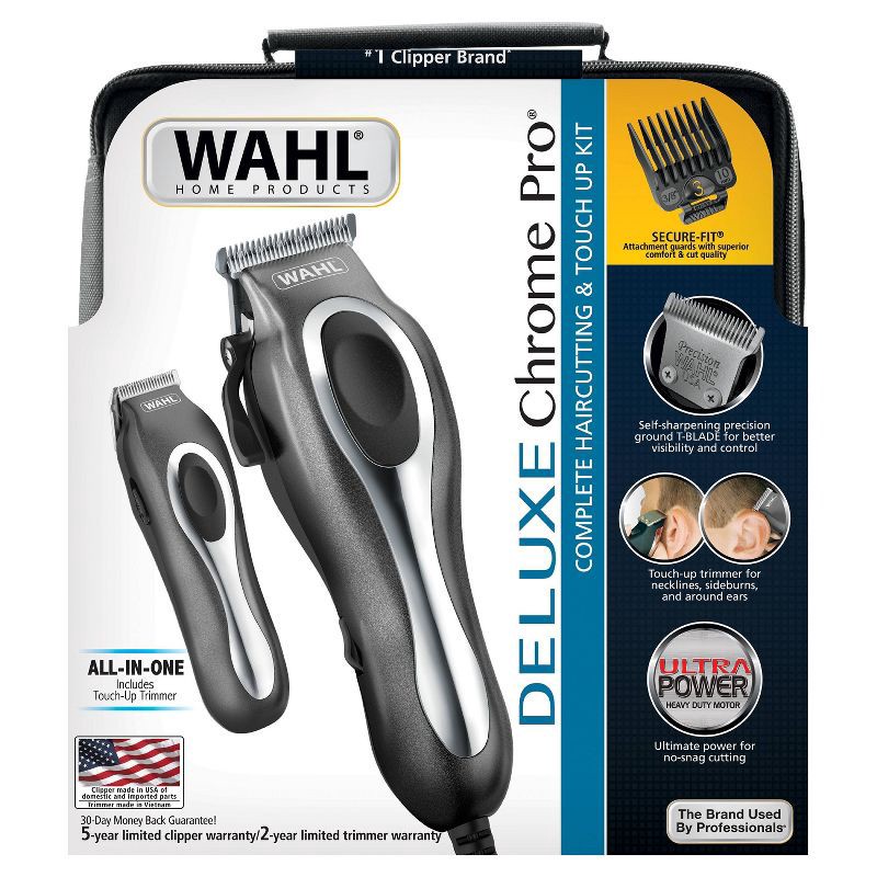 slide 2 of 3, Wahl Deluxe Chrome Pro Hairclipper, 1 ct