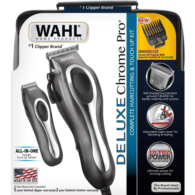 slide 2 of 3, Wahl Deluxe Chrome Pro Hairclipper, 1 ct