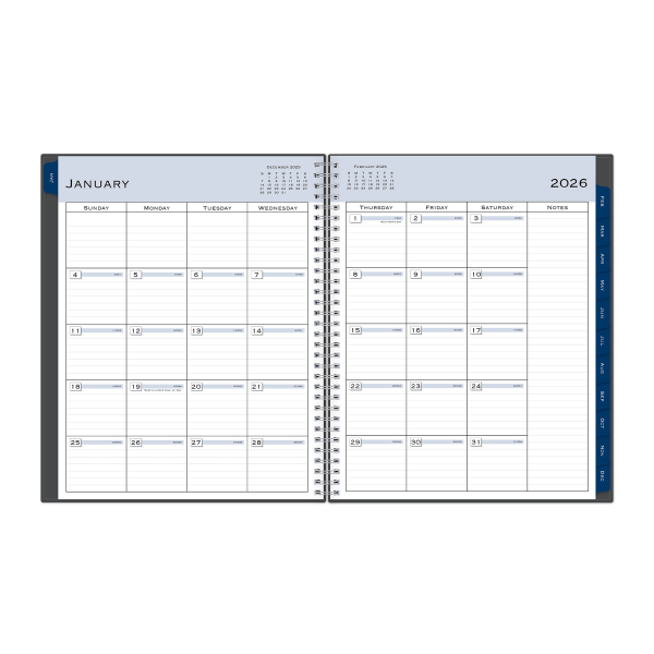 slide 5 of 9, Blue Sky Tabbed 2026 Planning Calendar 1 Each, 1 ct