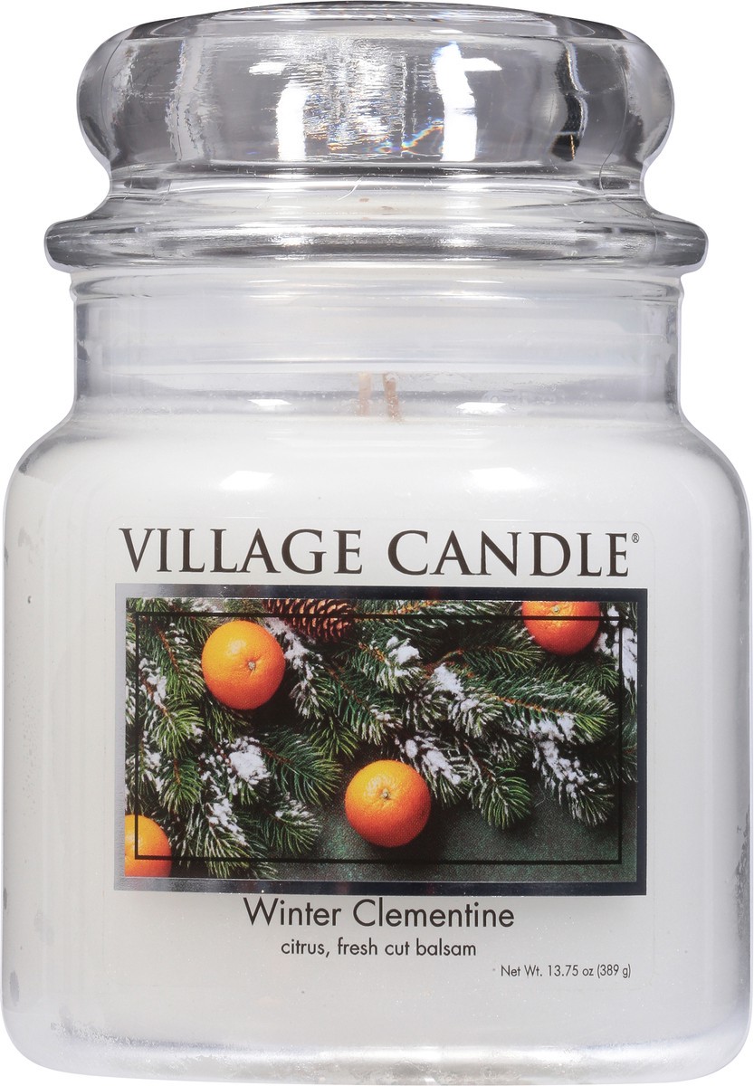 slide 3 of 9, Village Candle Premium Winter Clementine Candle 1 ea, 1 ct