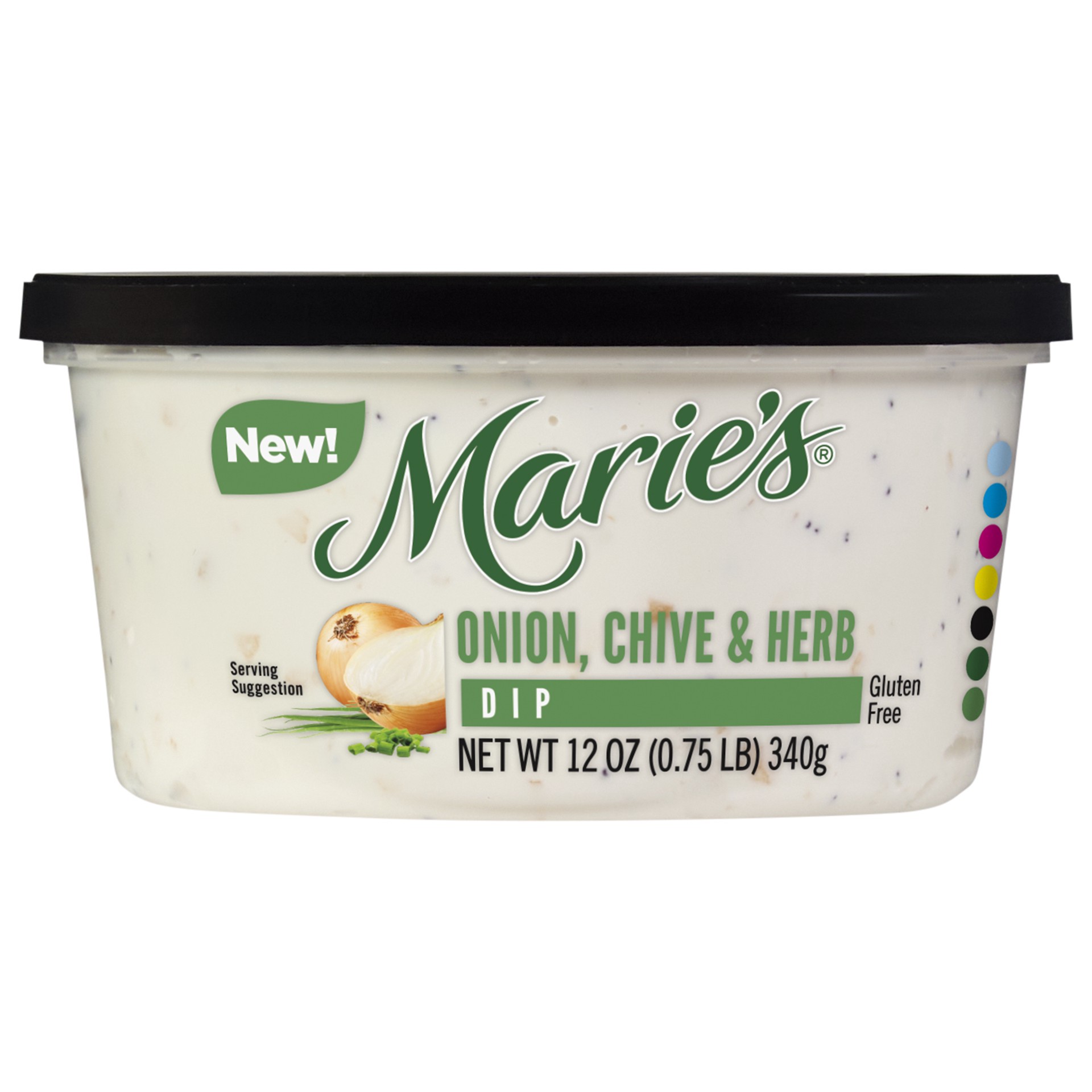 slide 5 of 8, Marie's Onion Chive Herb Dip 12oz Plastic Tub, 12 oz