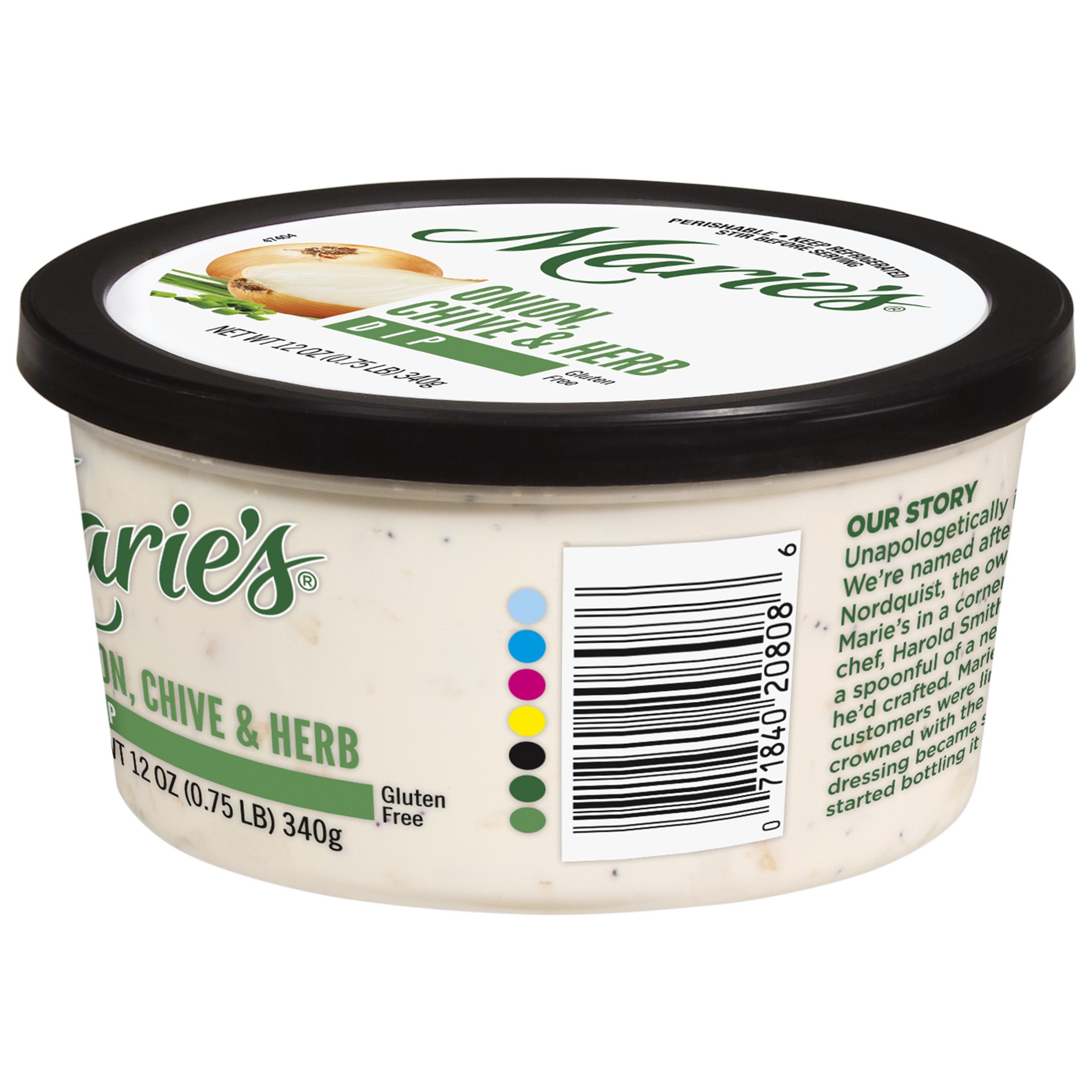 slide 4 of 8, Marie's Onion Chive Herb Dip 12oz Plastic Tub, 12 oz
