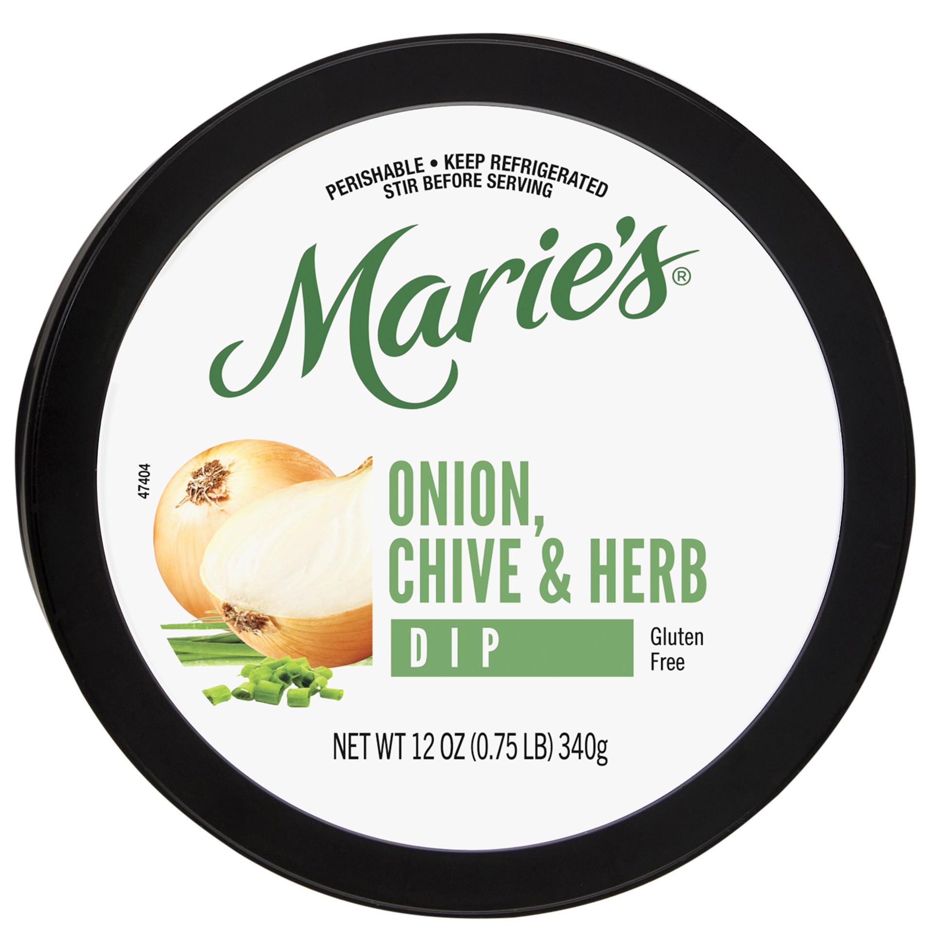 slide 3 of 8, Marie's Onion Chive Herb Dip 12oz Plastic Tub, 12 oz