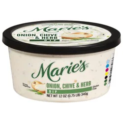Marie's Onion Chive Herb Dip 12 oz Tub