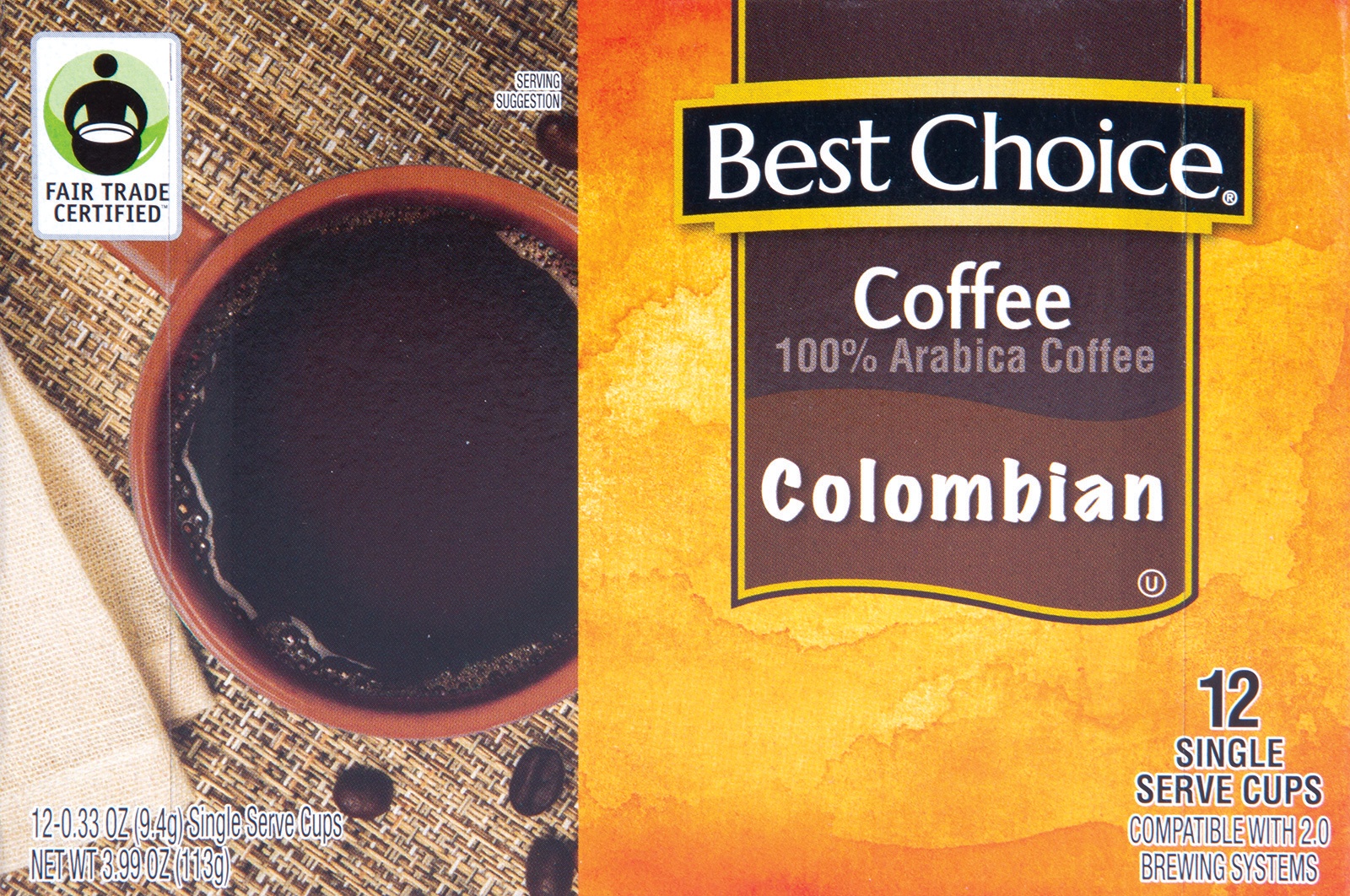 slide 1 of 1, Best Choice Colombian Coffee Pods - 12 ct, 12 ct