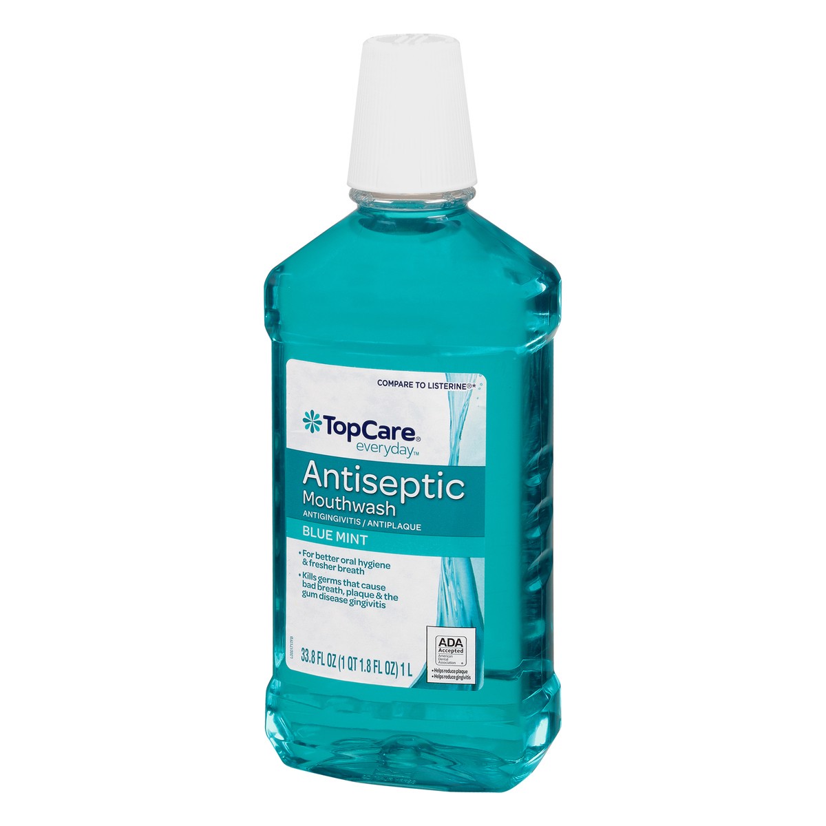 slide 4 of 12, TopCare Antiseptic Mouth Rinse Blue, 33.8 oz