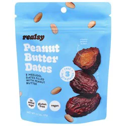 Realsy Peanut Butter Dates 3 Each