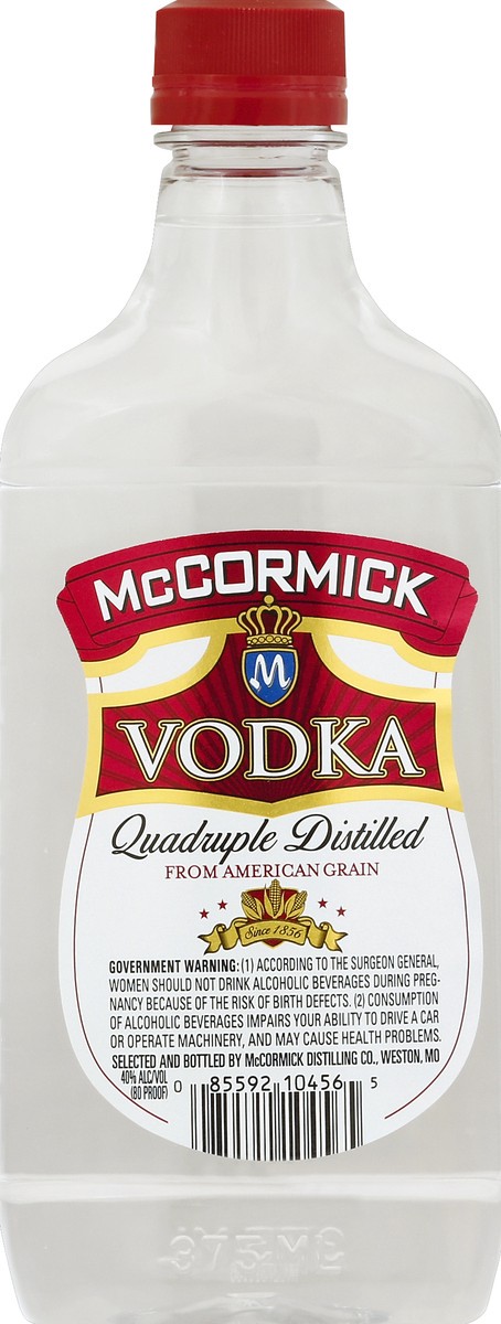 slide 1 of 2, McCormick Vodka Vodka, 375 ml