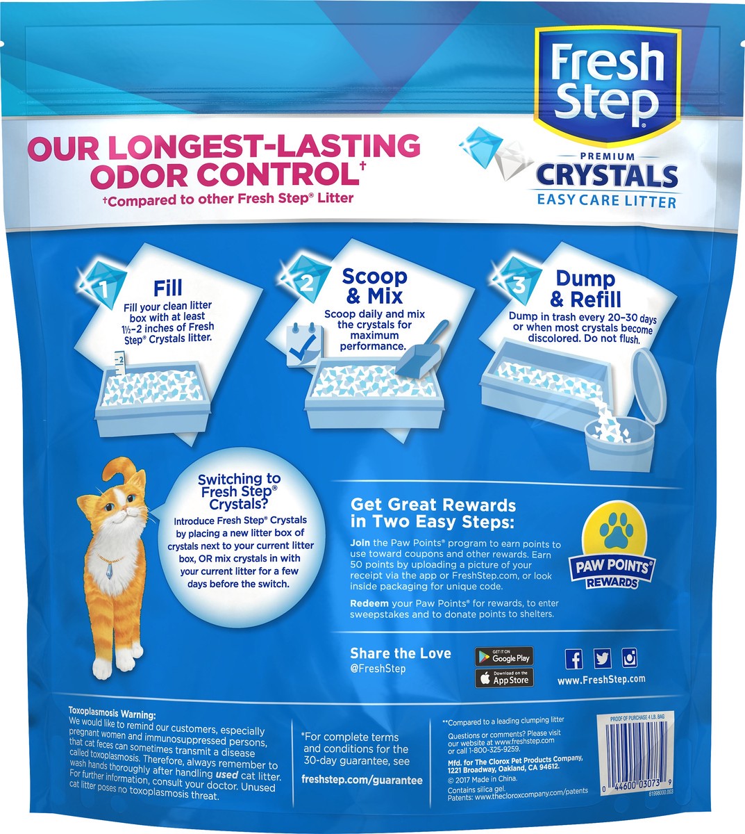 slide 2 of 4, Fresh Step Premium Crystals Easy Care Cat Litter 4 lb, 4 lb