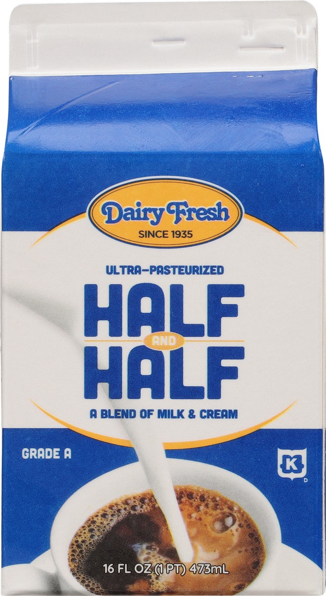 slide 5 of 9, Dairy Fresh Half &Half, 16 oz