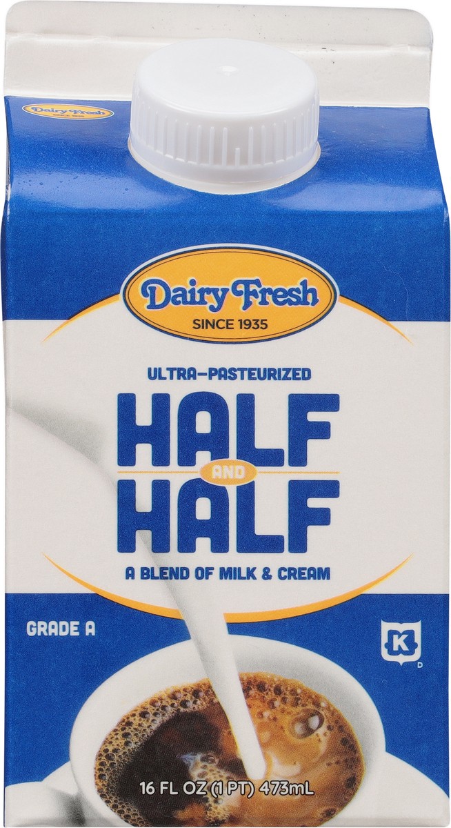 slide 6 of 9, Dairy Fresh Half &Half, 16 oz