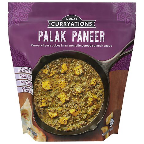 slide 1 of 1, Mona's Curryations Palak Paneer - 22.9 Oz, 22.9 oz