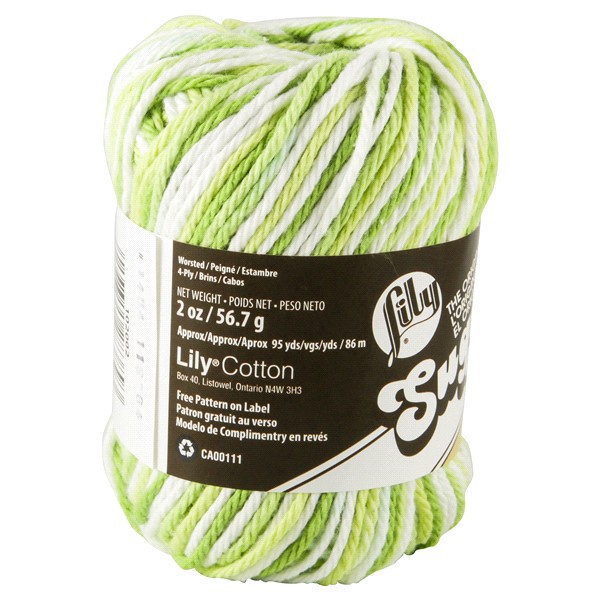 slide 8 of 9, Lily Sugar 'n Cream Yarn - Key Lime Pie Ombre, 1 ct