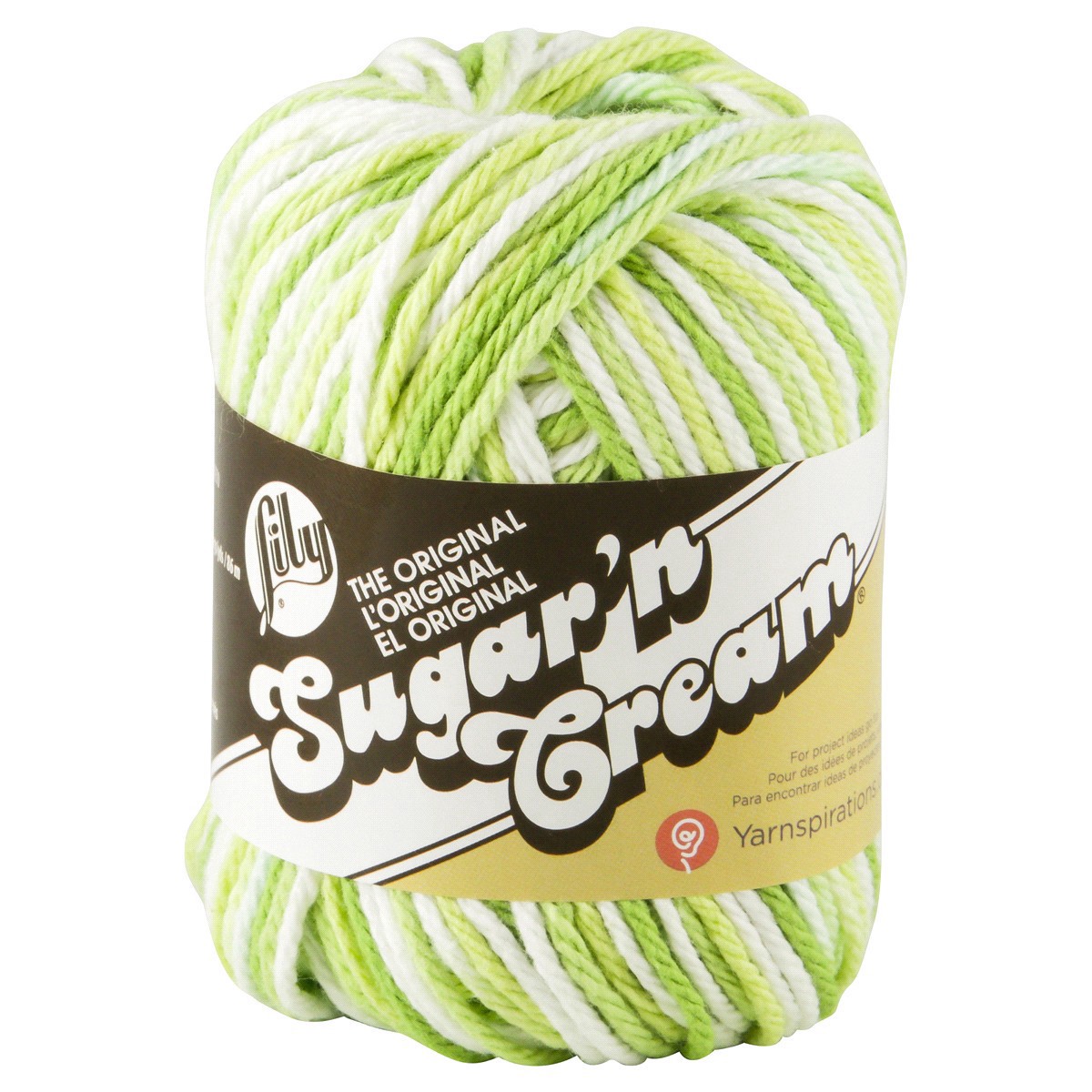 slide 1 of 9, Lily Sugar 'n Cream Yarn - Key Lime Pie Ombre, 1 ct