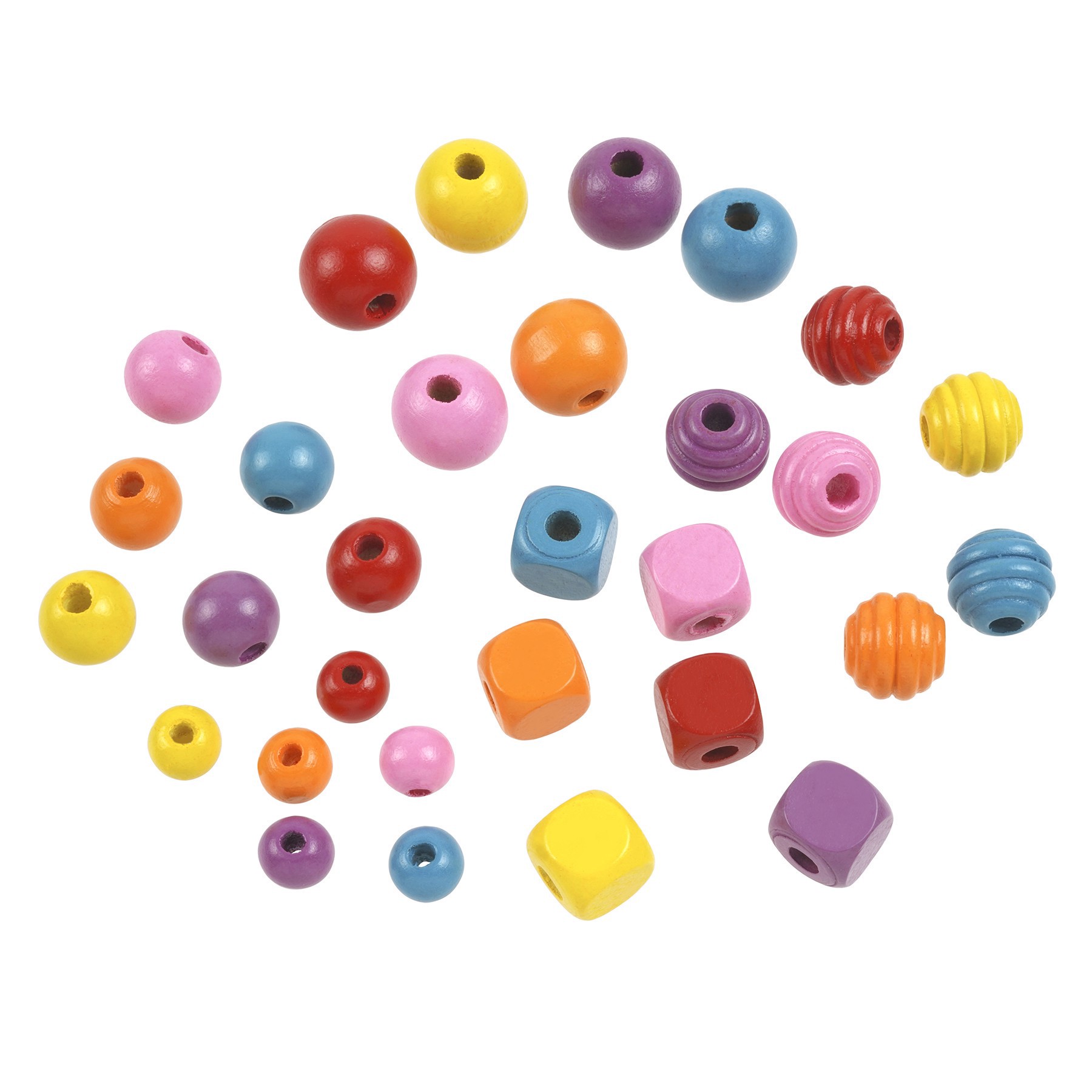 slide 2 of 2, 1lb. Multicolor Shaped Wood Beads By Creatology, 1 kg