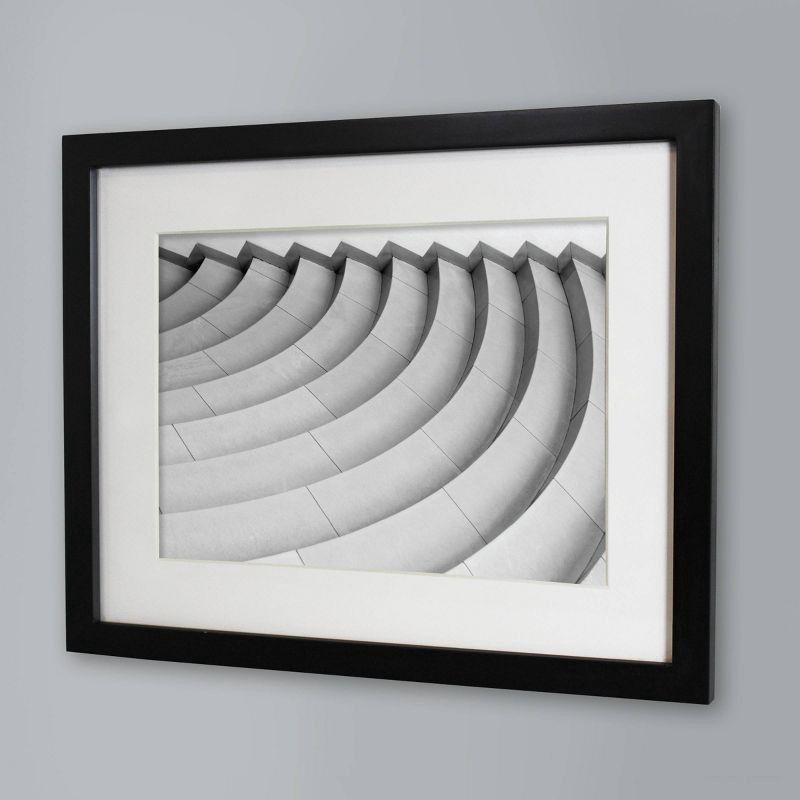 slide 2 of 6, 11" x 14" Matted to 8" x 10" Single Picture Gallery Frame Black - Threshold™: Modern Wall Decor, Acid-Free Mat, 1 ct