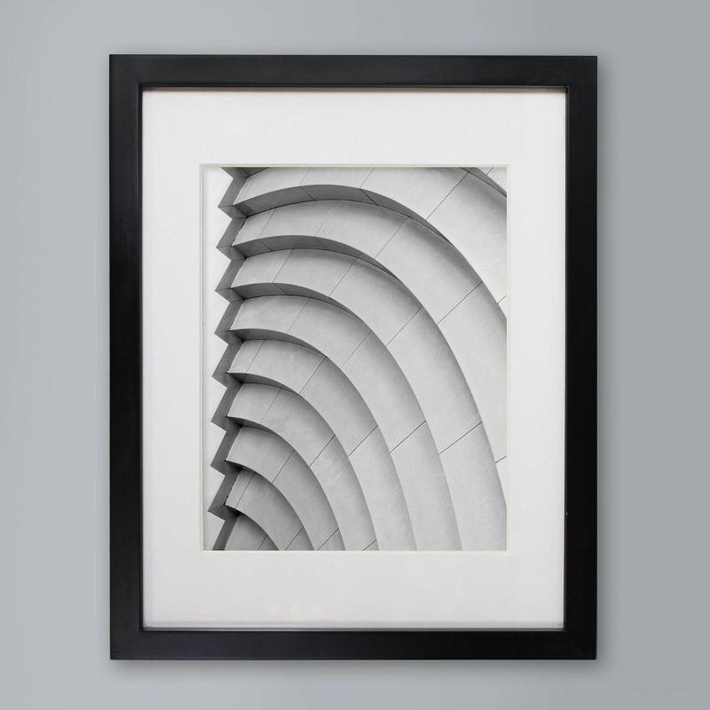 slide 1 of 6, 11" x 14" Matted to 8" x 10" Single Picture Gallery Frame Black - Threshold™, 1 ct