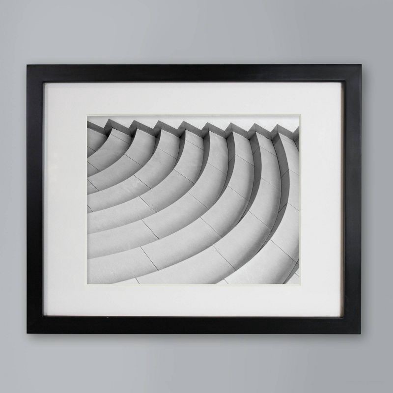 slide 6 of 6, 11" x 14" Matted to 8" x 10" Single Picture Gallery Frame Black - Threshold™: Modern Wall Decor, Acid-Free Mat, 1 ct