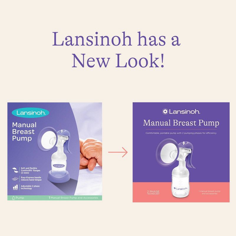 slide 2 of 10, Lansinoh Manual Breast Pump, 1 ct
