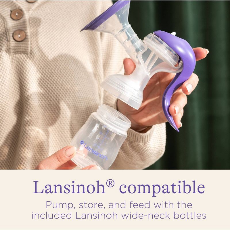 slide 8 of 11, Lansinoh Manual Breast Pump, 1 ct