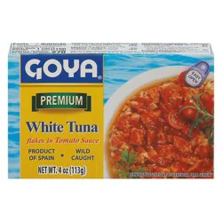 Goya Premium White Tuna Flakes in Tomato Sauce 4 oz